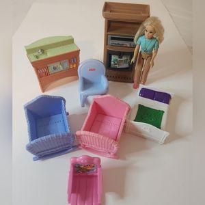Fisher-Price Loving Family Bundle Mother Doll and Furniture